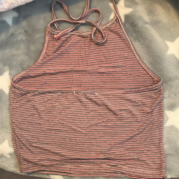 Brandy Melville Striped Halter top USA colours - Picture 1 of 2